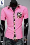 ralph lauren hommes 2014 chemises mode classique sauvage promotions 1131 pink